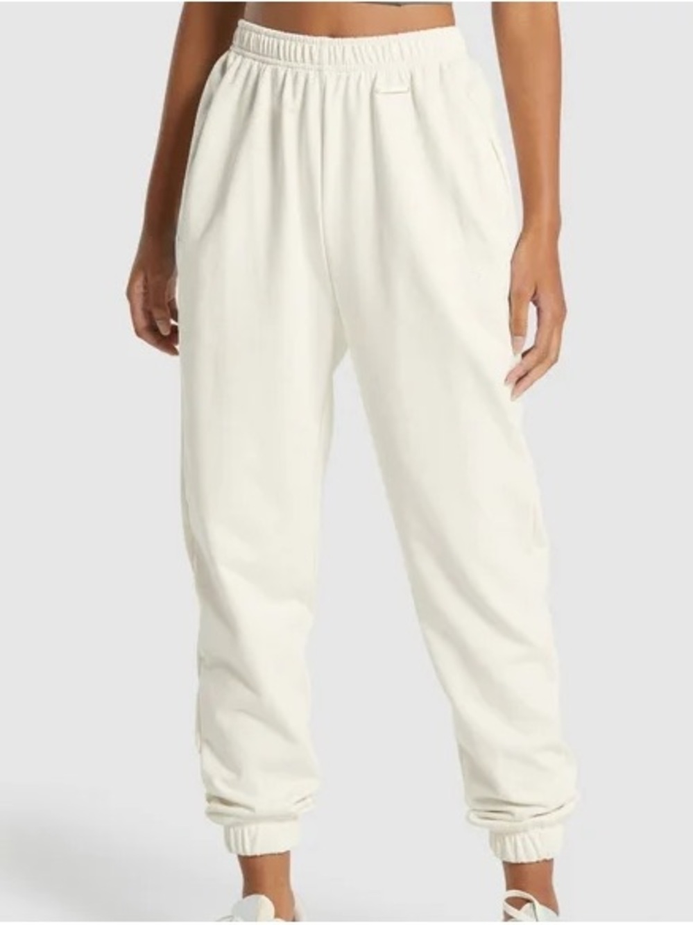 Gymshark Whitney Simmons Oversized Jogger Sweatpants Beige Size Large